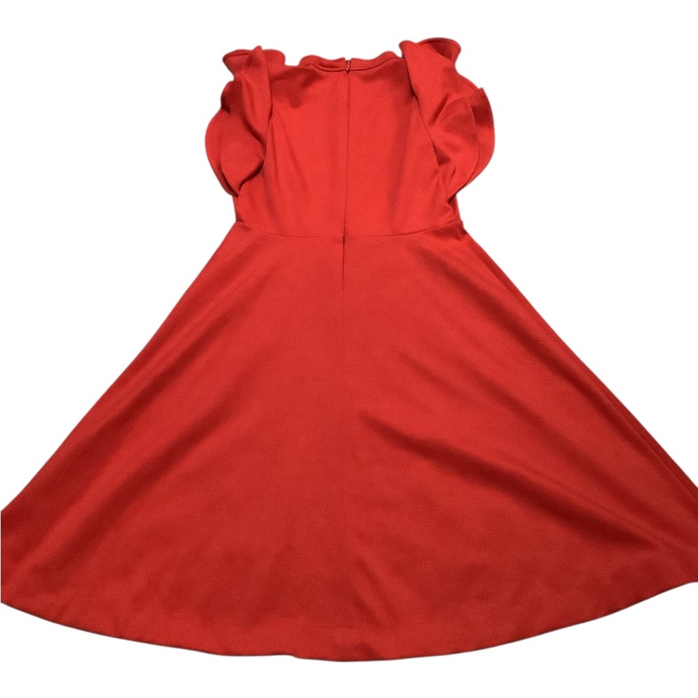 Maeve anthropologie Red Flutter Sleeve dress - Picture 2 of 4